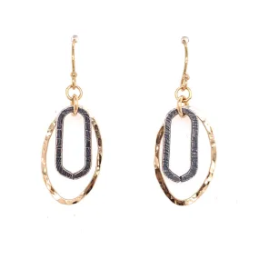 Concentric Linx Oval Earrings (E1769)