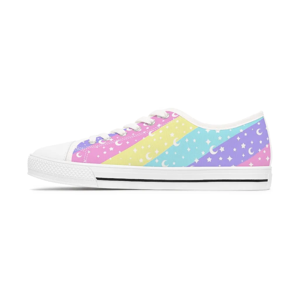 Cosmic Rainbow Women's Low Top Sneakers