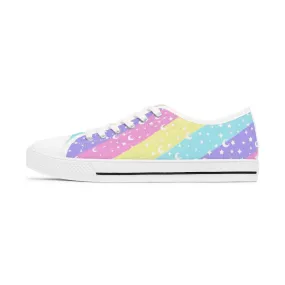 Cosmic Rainbow Women's Low Top Sneakers