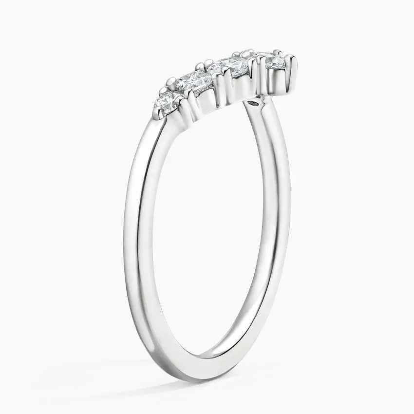 Desirée Contoured Wedding Band Ring - LR108