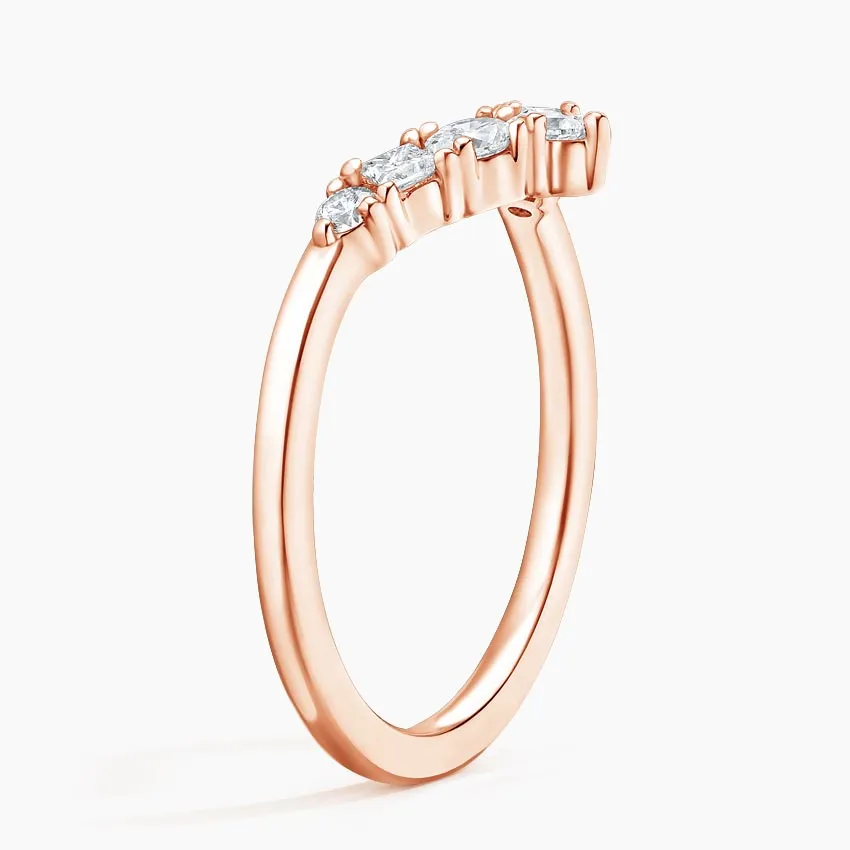 Desirée Contoured Wedding Band Ring - LR108