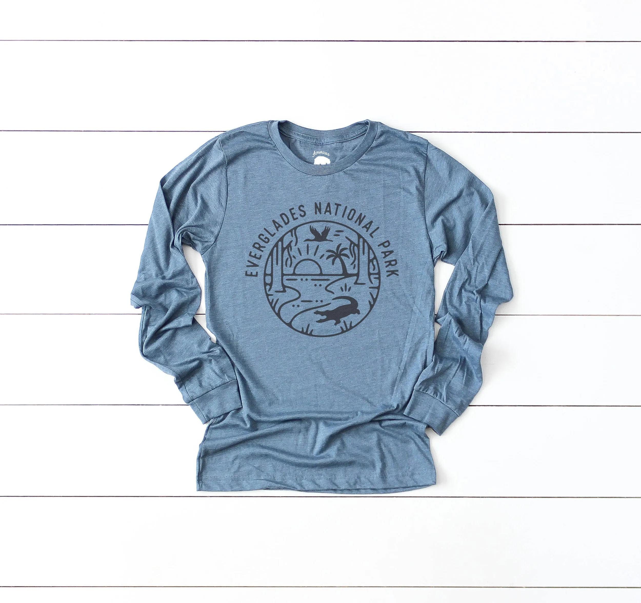 Everglades National Park Adult Long Sleeve Shirts - light or dark artwork