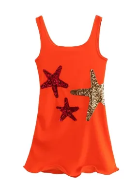 Fashionable Casual Sequin Embroidered Short Tank Top Dress