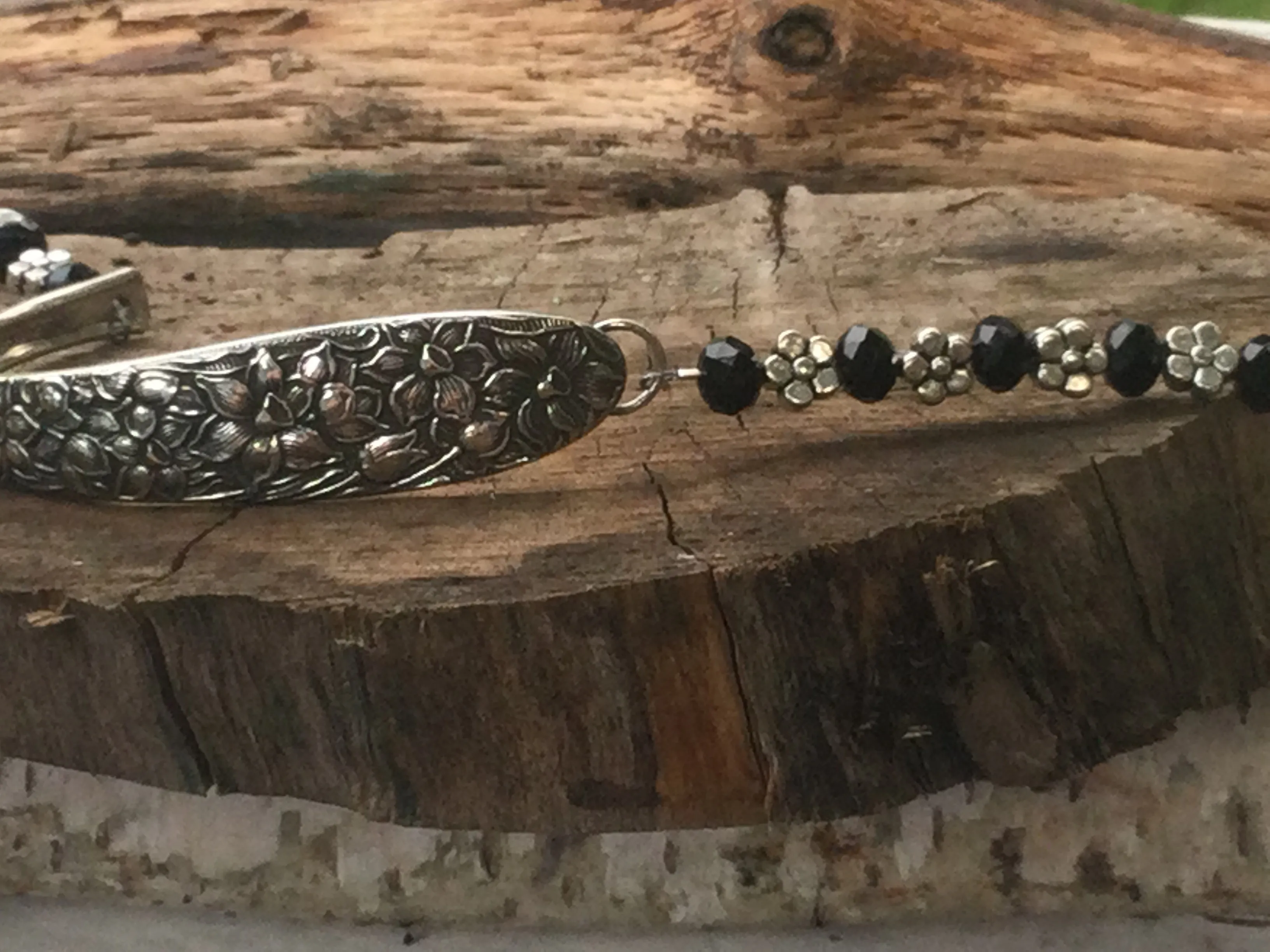 Floral Silver Bracelet