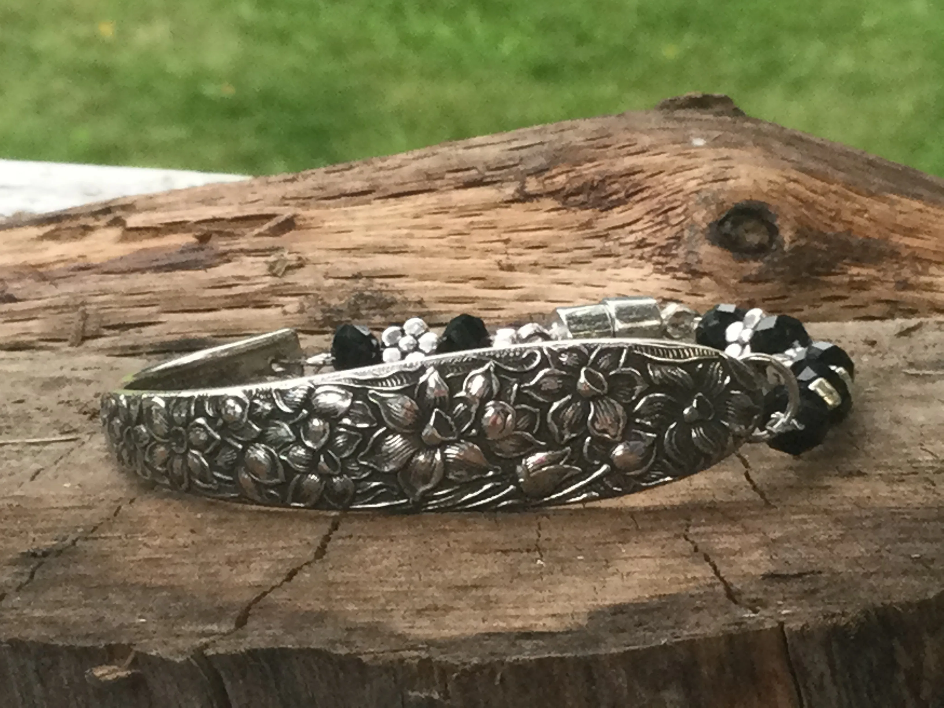 Floral Silver Bracelet