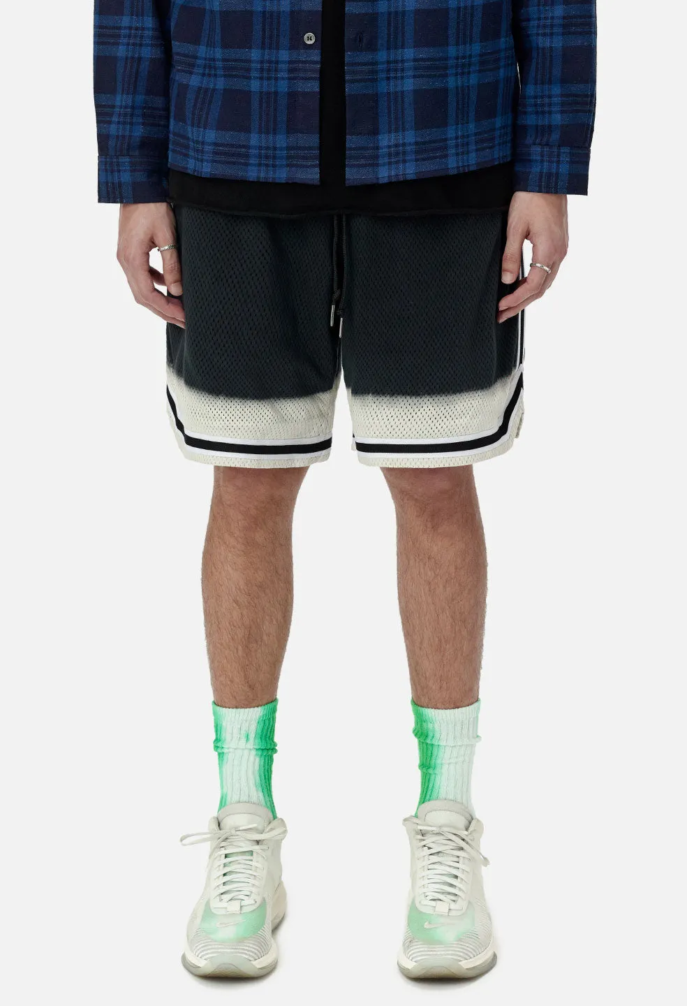 Game Shorts / Dip Dye Black X Ivory