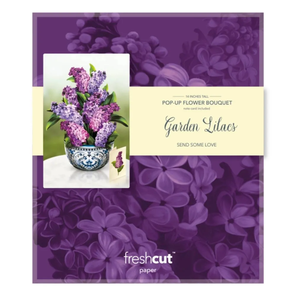 Garden Lilacs Pop-Up Greeting Card