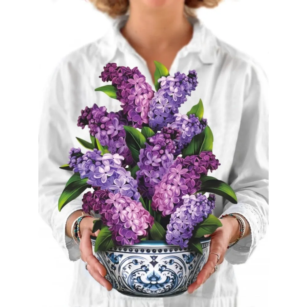 Garden Lilacs Pop-Up Greeting Card