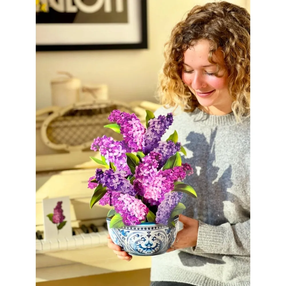 Garden Lilacs Pop-Up Greeting Card