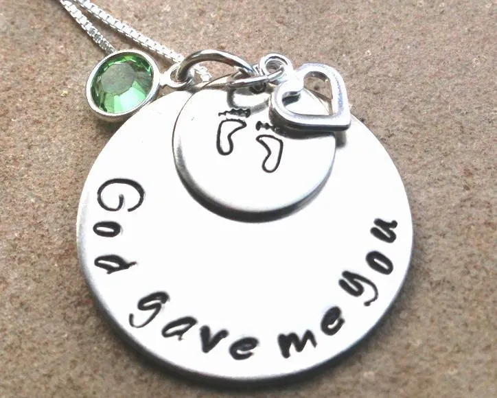 God Gave Me You Necklace, Personalized