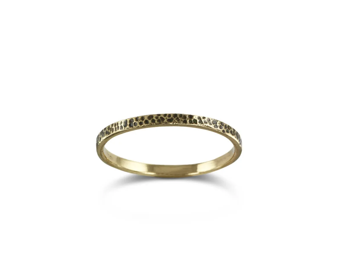 Hammered Stacking Ring - Bronze