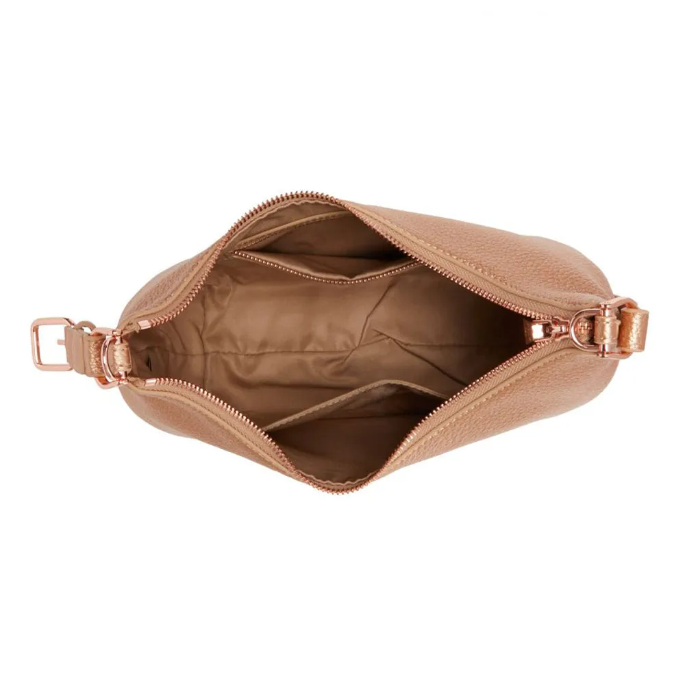 Hobo Bag Media LOVE MOSCHINO linea Giant Logo colore Rose Gold