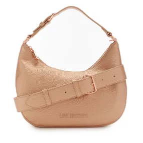 Hobo Bag Media LOVE MOSCHINO linea Giant Logo colore Rose Gold