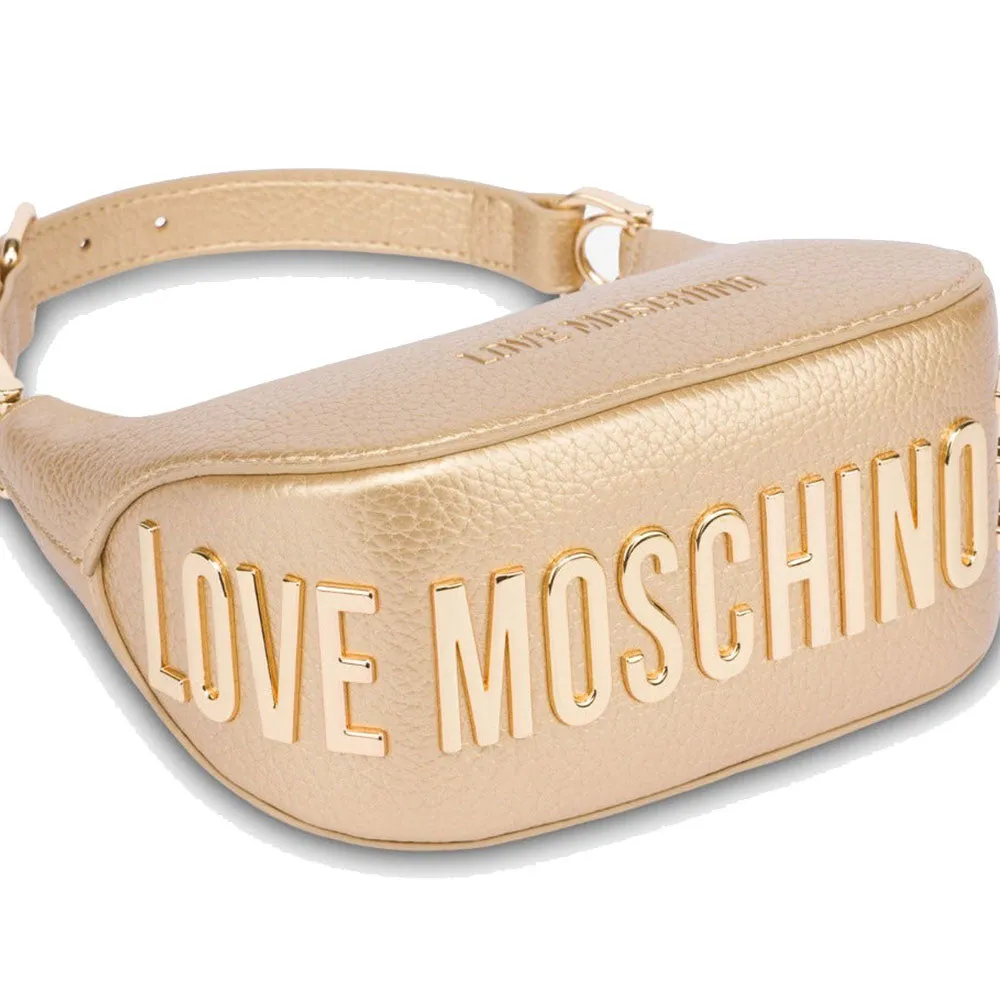 Hobo Bag Small LOVE MOSCHINO linea Giant Logo color Oro