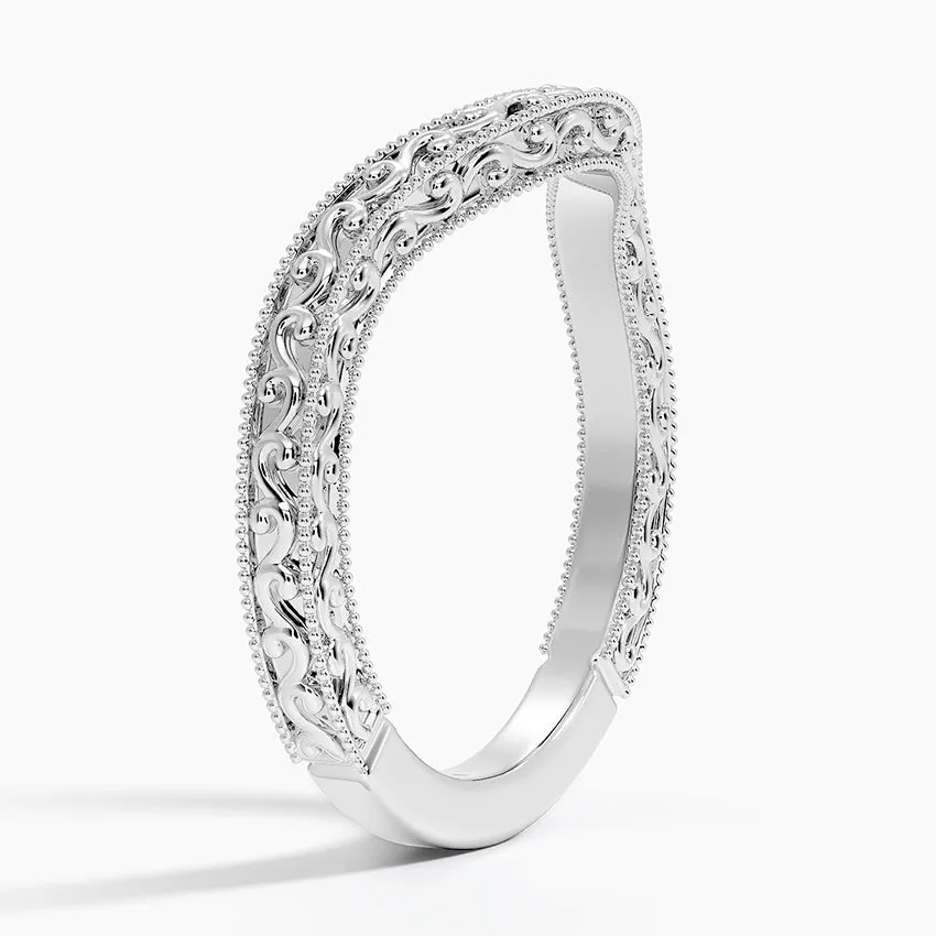 Hudson Contour Wedding Band Ring - LR50