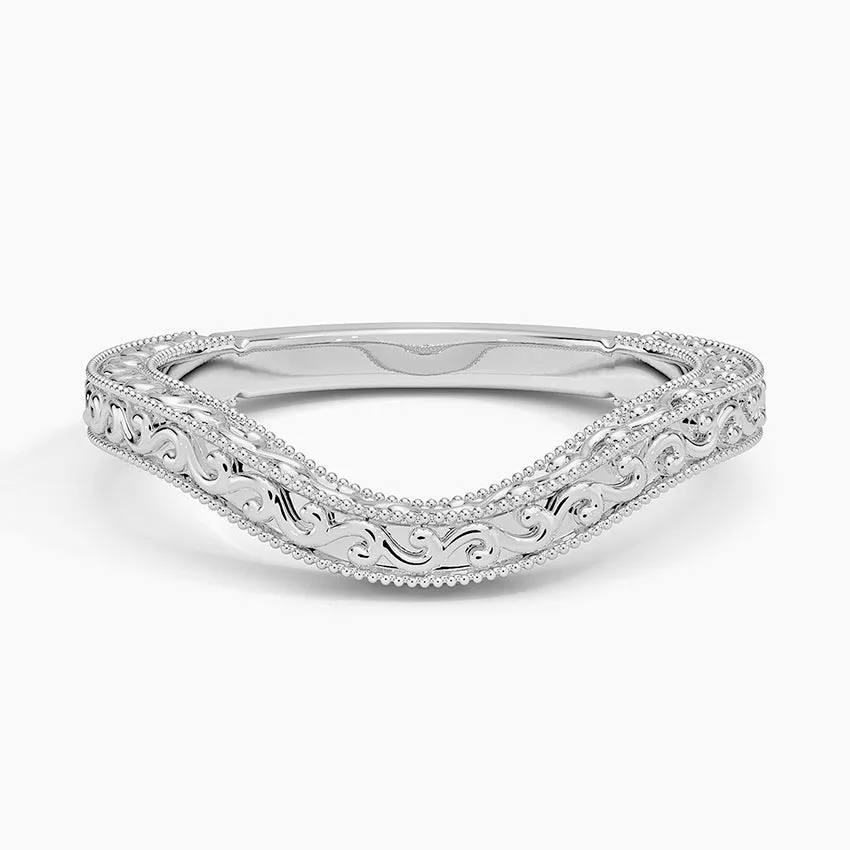 Hudson Contour Wedding Band Ring - LR50