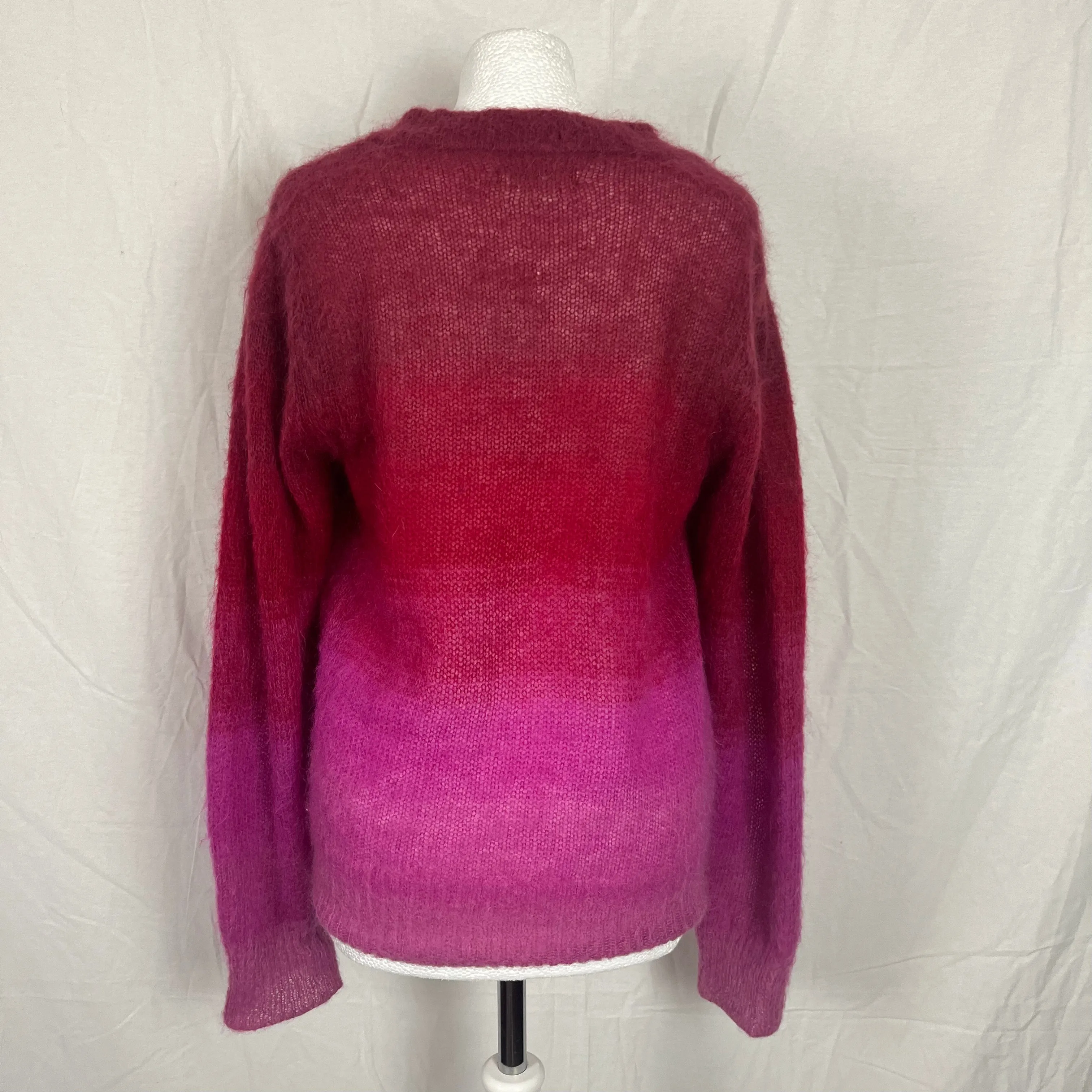 Isabel Marant Etoile Pink and Berry Ombre Mohair Jumper S