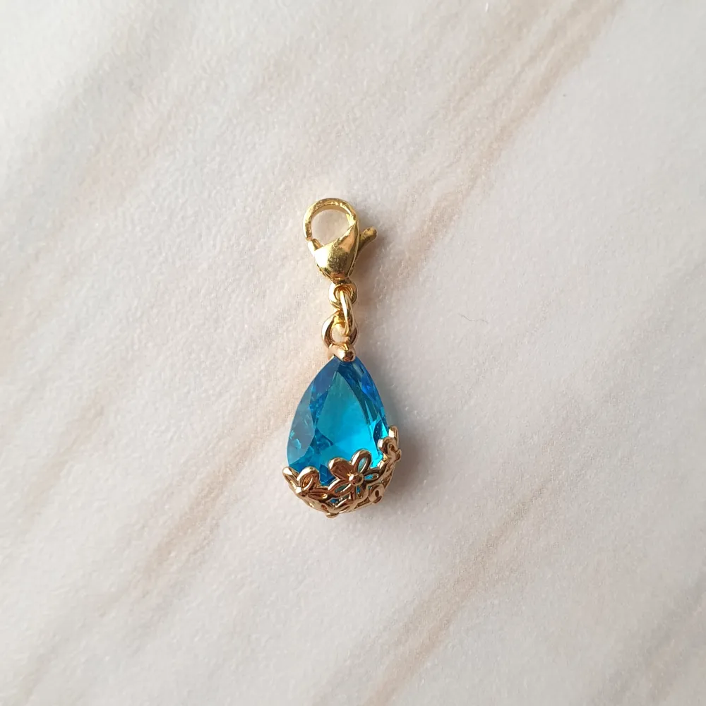 Jeweled Flower Basket Charm