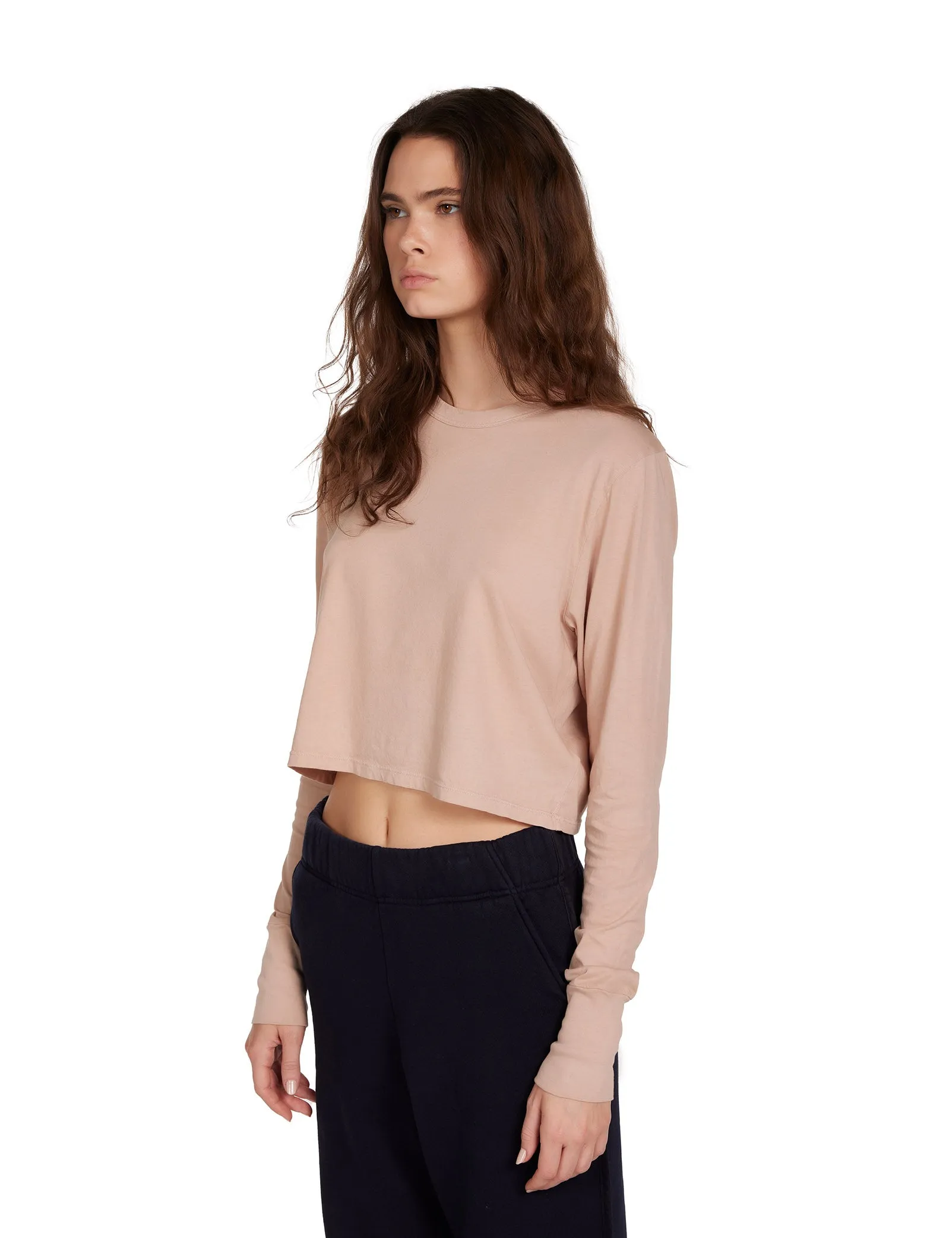 Mert Long Sleeve Crop Tee