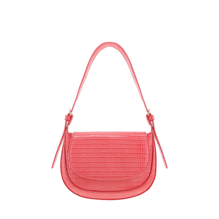 MEZRA SHOULDER BAG - WATERMELON PATENT SCALE