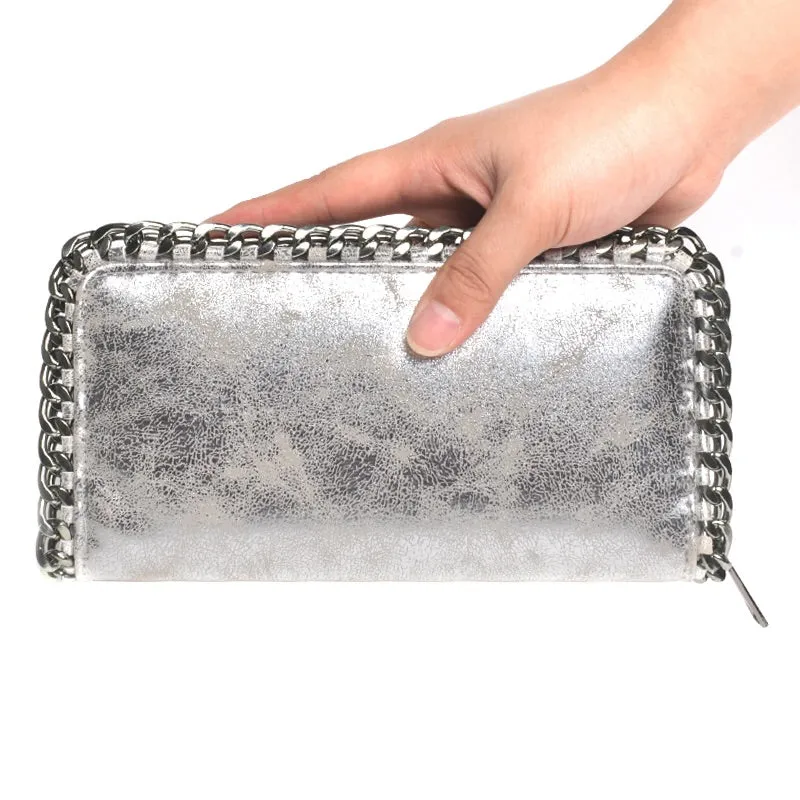 Mirth Metallic Silver Wallet