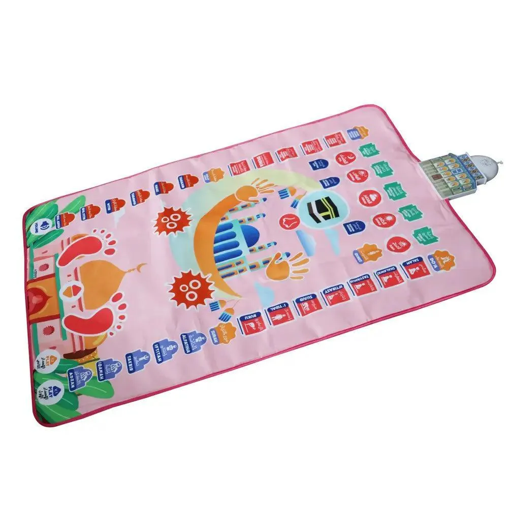 MR032 Electronic Interactive Children Prayer Mat, Islam Kids Educational Prayer Carpet