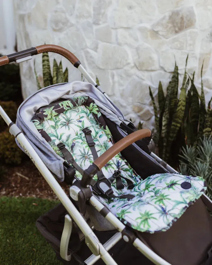 OiOi Reversible Pram Liner - Tropical