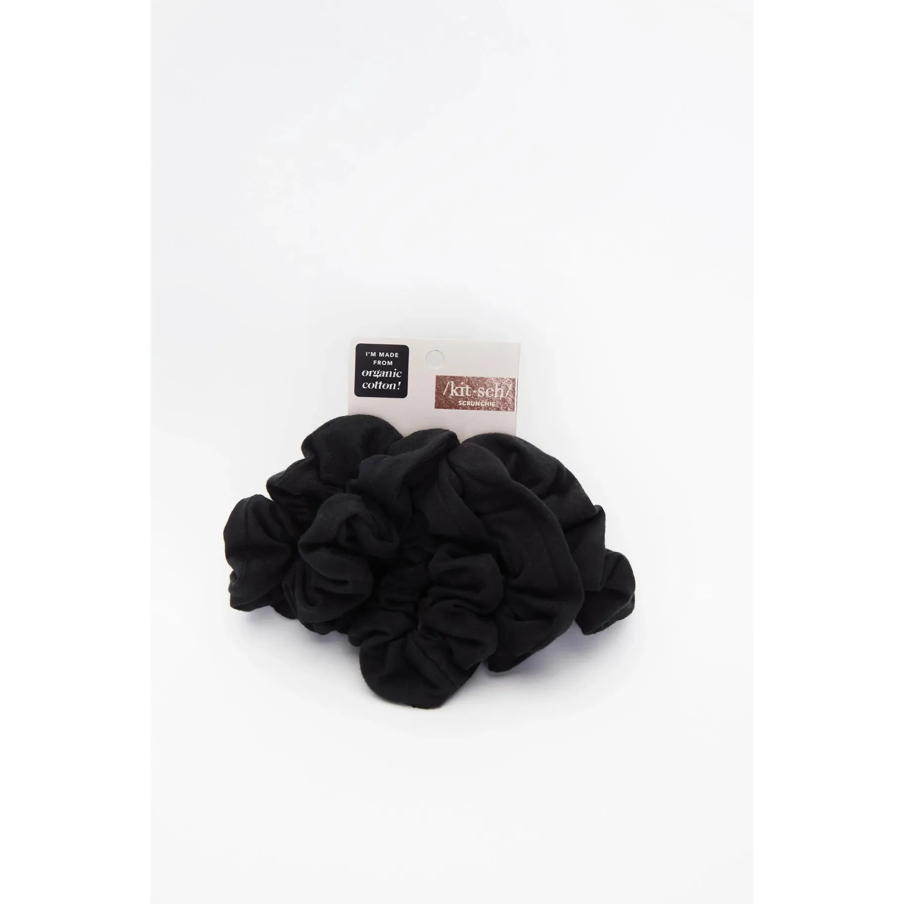 organic cotton knit scrunchies 5pk - (more colors)