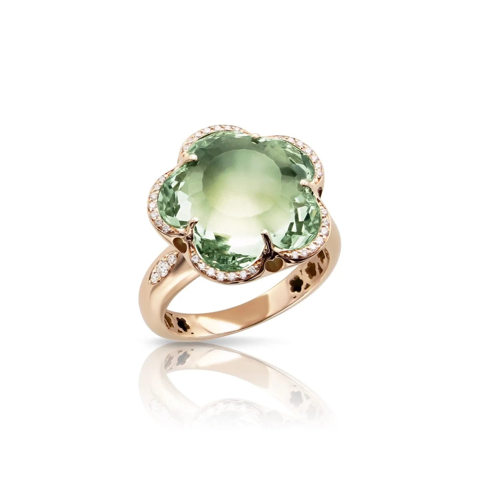 Pasquale Bruni - Bon Ton - Ring with Prasiolite and Diamonds, 18k Rose Gold