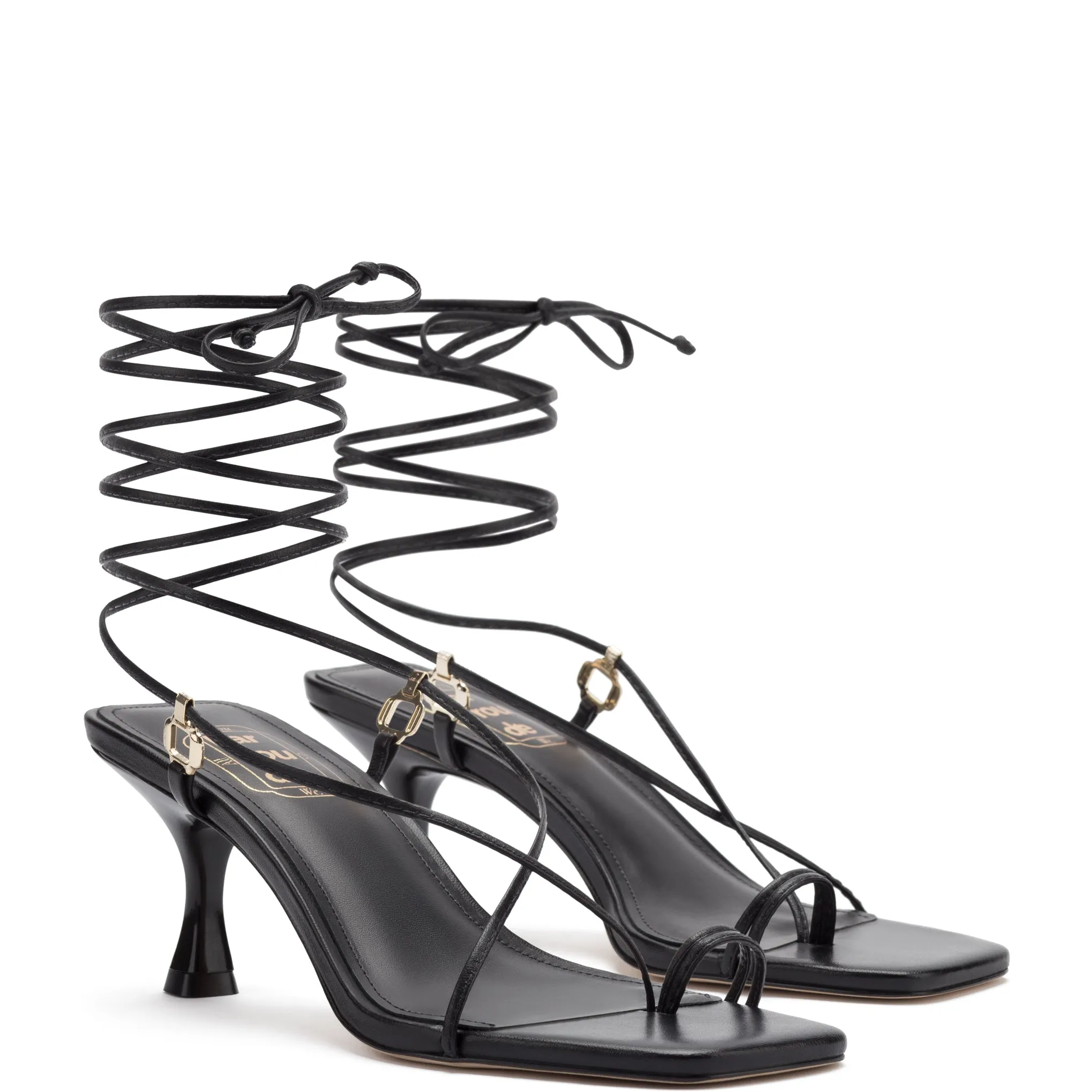 Portofino Sandal In Black Leather