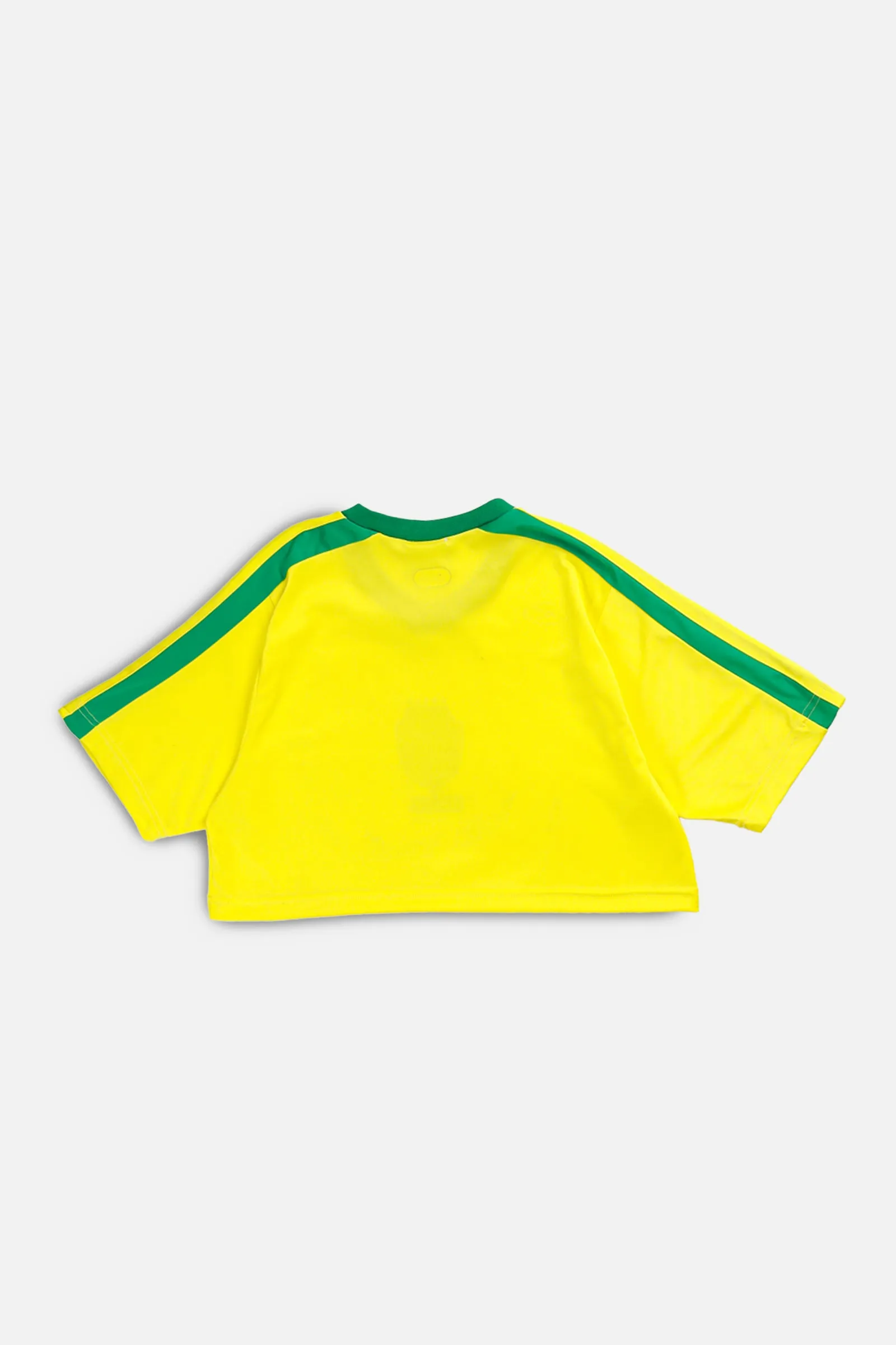 Rework Crop Brazil Soccer Jersey - S