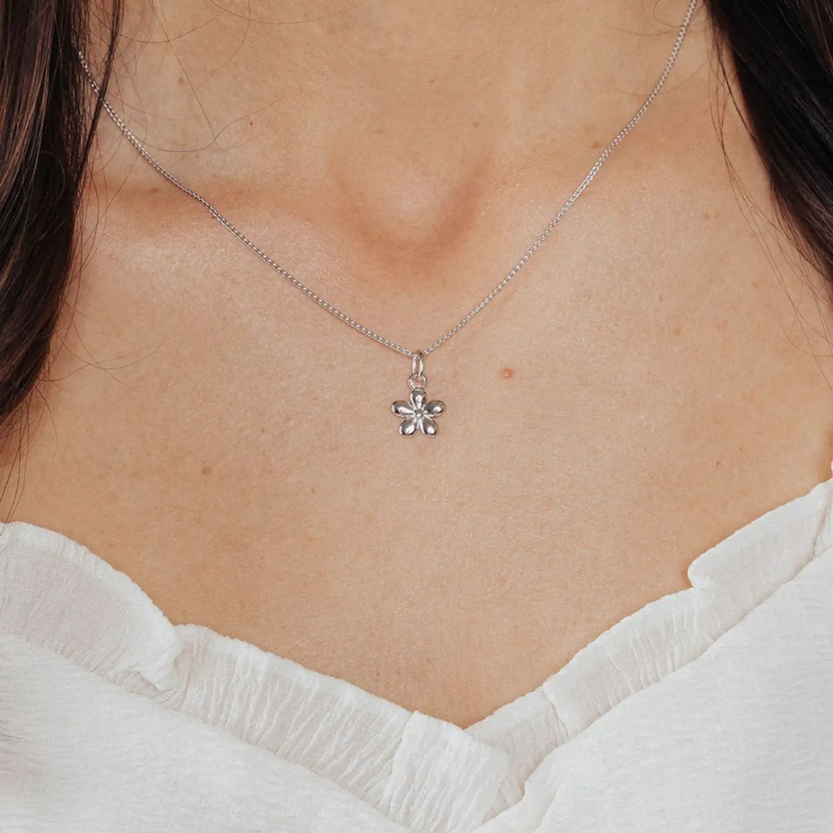 Roma Flower Charm (Silver)