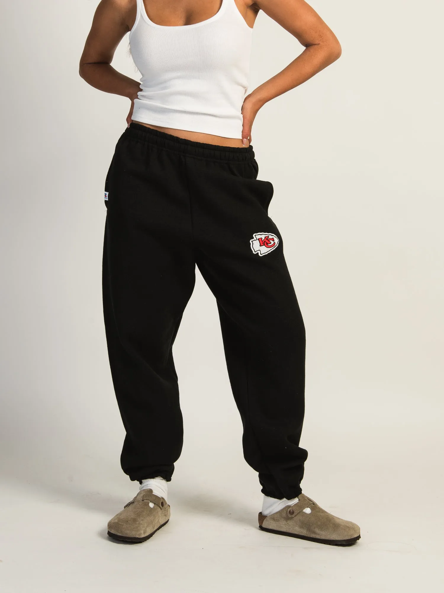 RUSSELL KANSAS CITY CHIEFS EMBROIDERED SWEATPANTS