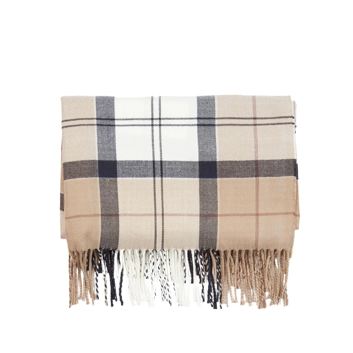 Sciarpa Barbour Hailes Tartan Wrap Beige Multicolor