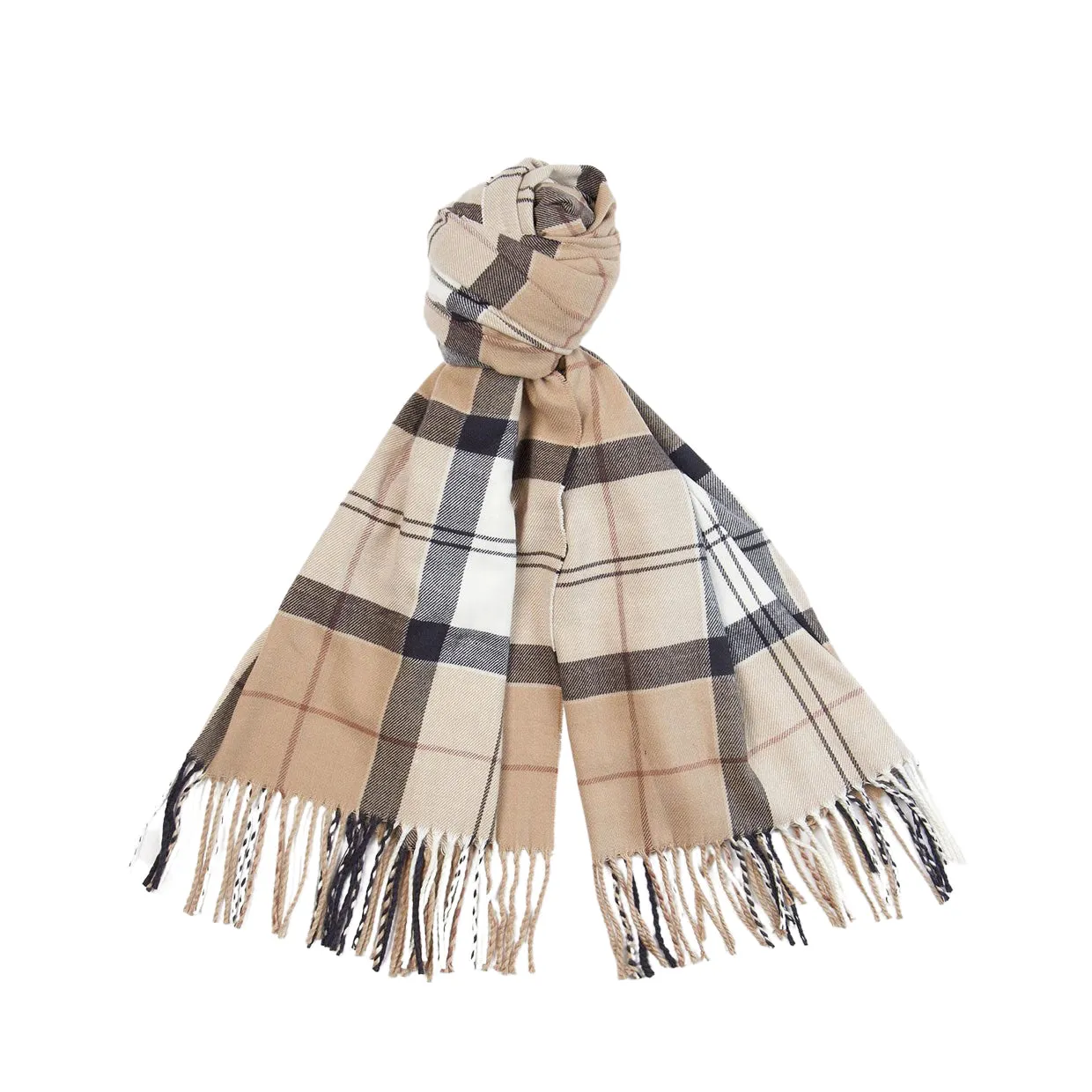 Sciarpa Barbour Hailes Tartan Wrap Beige Multicolor