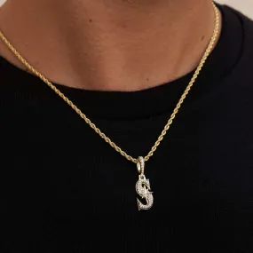 Seattle Mariners Micro Logo Pendant - Yellow Gold