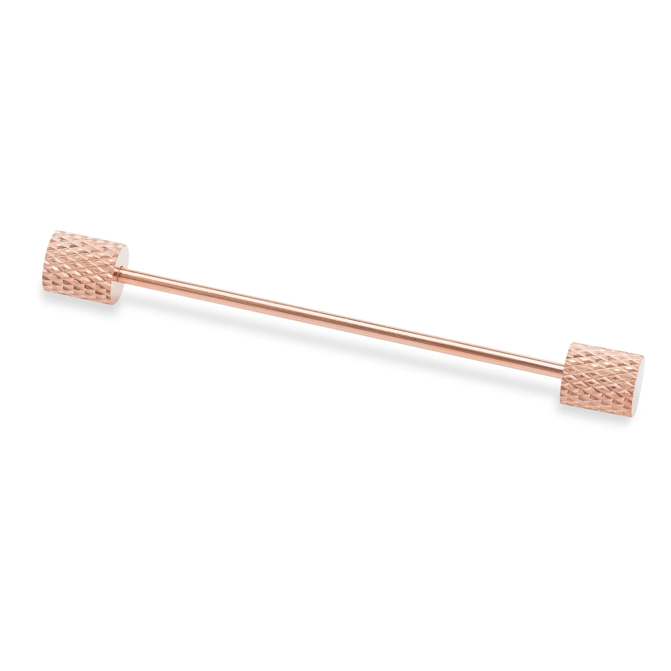 Textured Eyelet Rose Gold Collar Bar