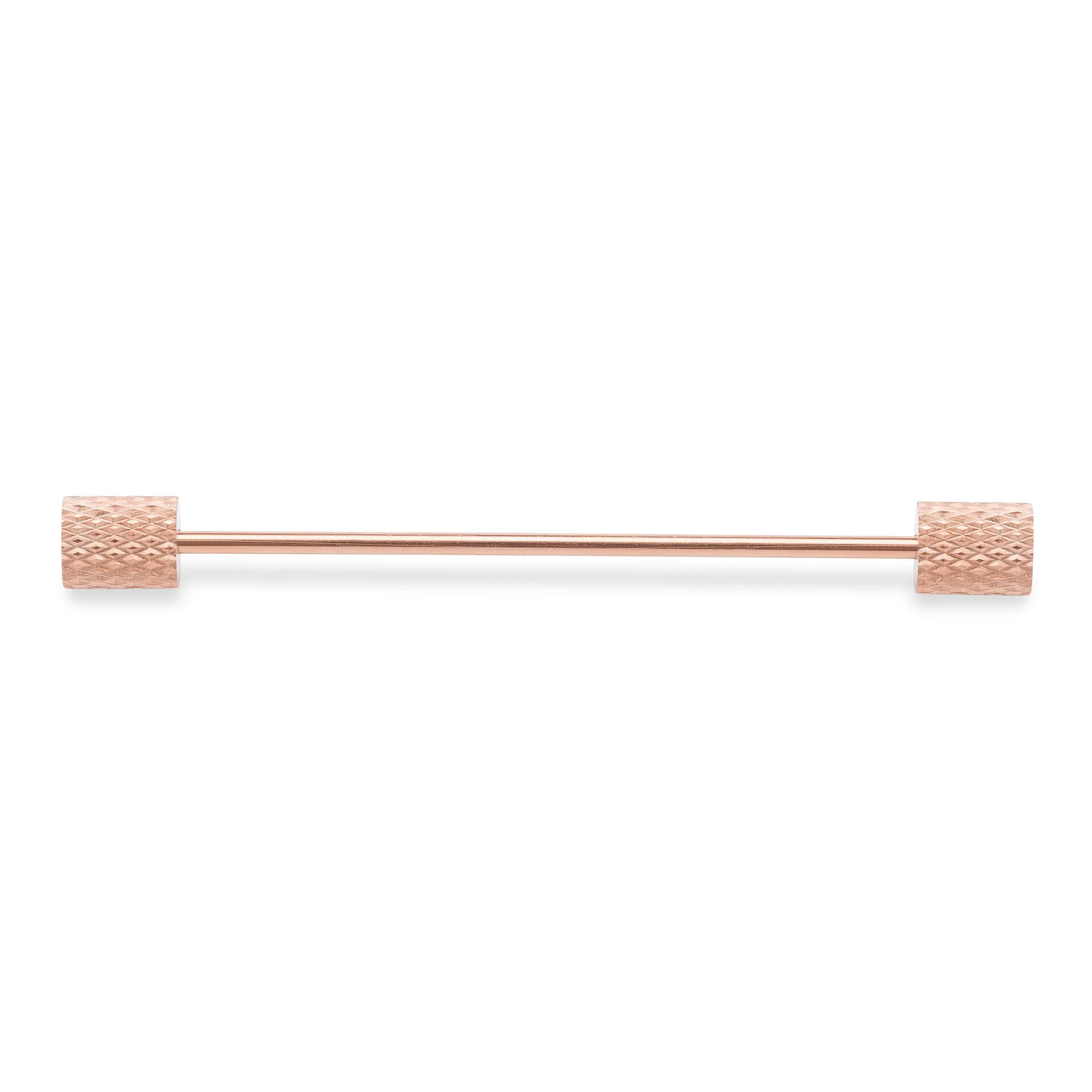 Textured Eyelet Rose Gold Collar Bar