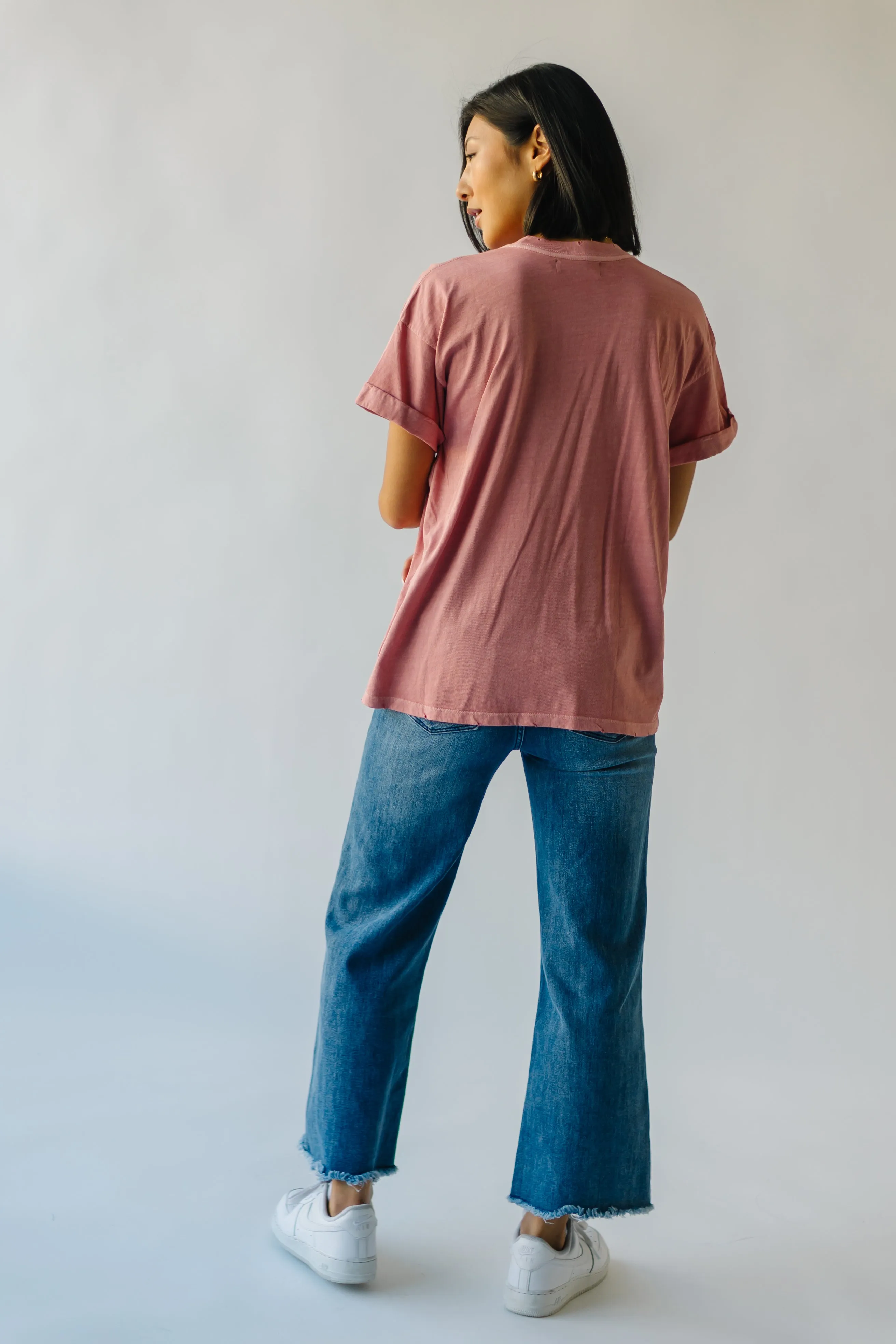 The June Rose Tee in Dusty Pink