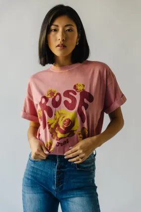 The June Rose Tee in Dusty Pink