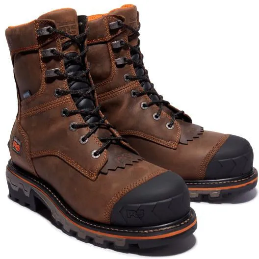 Timberland Pro Men's Boondock HD Comp Toe WP 400G Logger Work Boot - TB1A28SB214