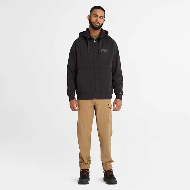 Timberland Pro Men's Hood Sport Zip Front Sweatshirt -Black- TB0A64RN001