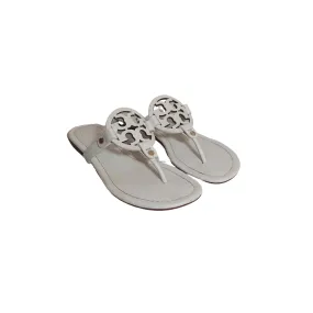 Tory Burch White Leather 'Miller' Sandals | Pre loved |