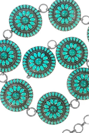 Turquoise Concho Belt