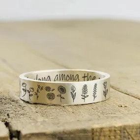 Wildflowers Ring S925 Silver For Nature Lover Gift