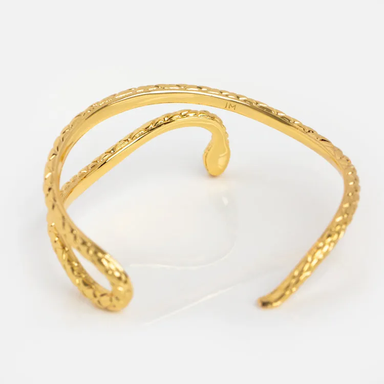 Wisdom Snake Bracelet Cuff