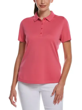 Womens Solid Swing Tech Polo