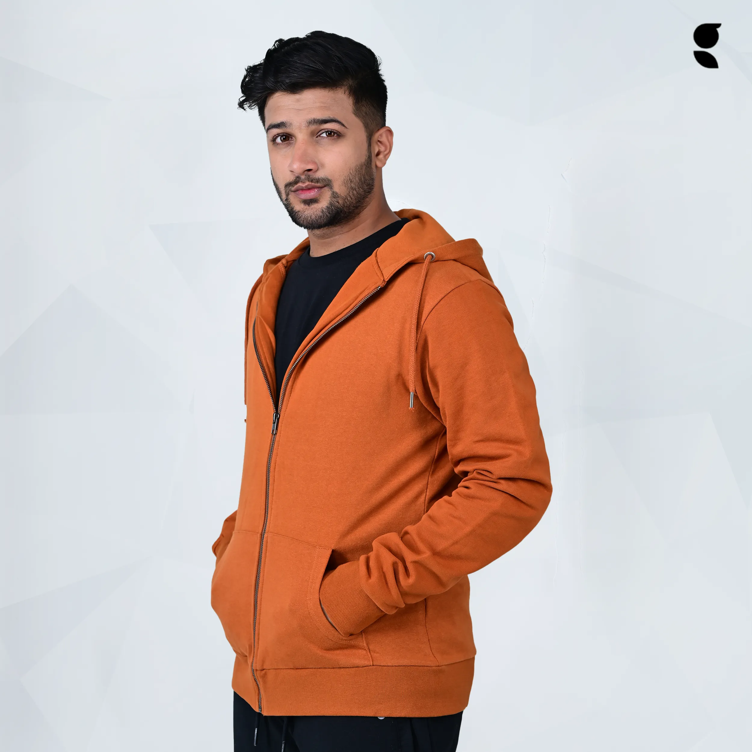 Zip Hoodie Orange 2023